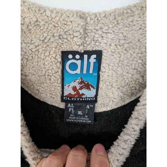 Kuhl Alf‎ Alpaca fleece Sweater men's XL green gray brown mock neck gorpcore - Picture 3 of 8